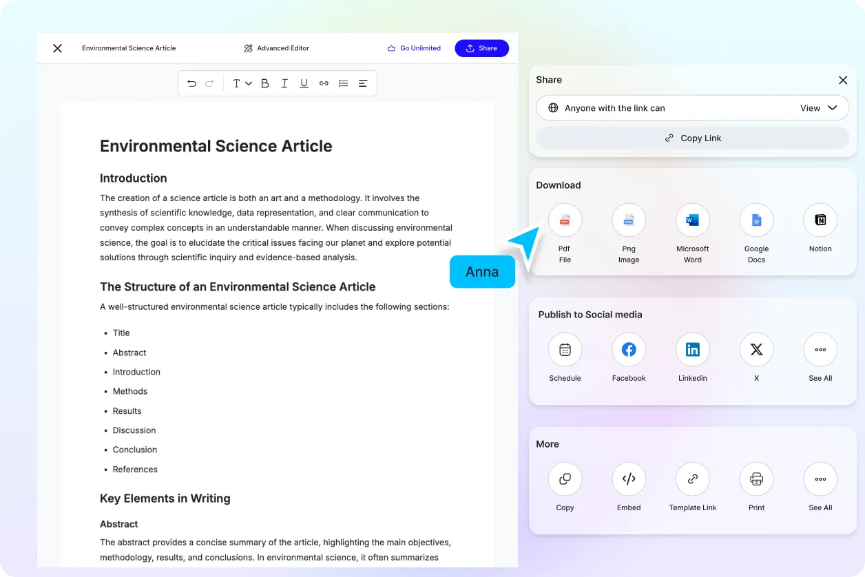 Free AI Science Article Generator, Free Science Article Maker Online